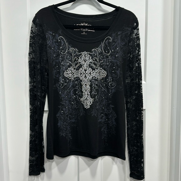 Maurice’s Premium Long Sleeve Black Top Size Large - Picture 1 of 7